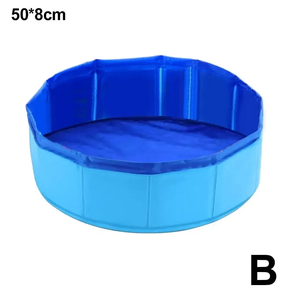 Foldable Cat & Dog Bath Pool with Fun Water Toys