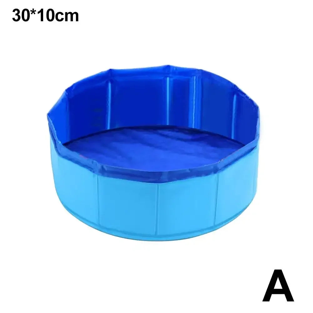 Foldable Cat & Dog Bath Pool with Fun Water Toys