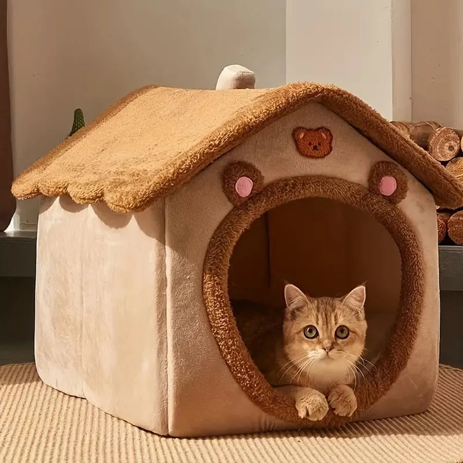 Foldable Pet House for Cats & Small Dogs