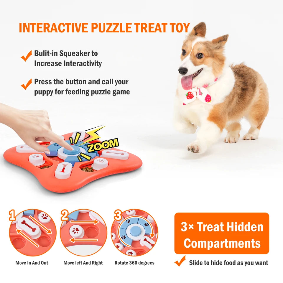 Boredom-Busting Treat Puzzle for Dogs 🦴